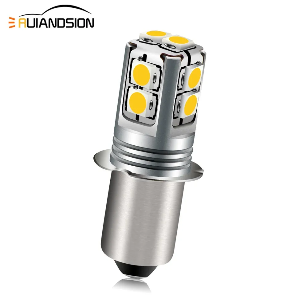 Ruiandsion P135s pr2 led bulbs for mag lights 6-40V Yellow Free Sample