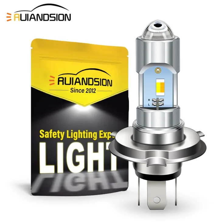 Ruiandsion Deal Beam Led Bulb For Car H4 Replacement 6V White Yellow